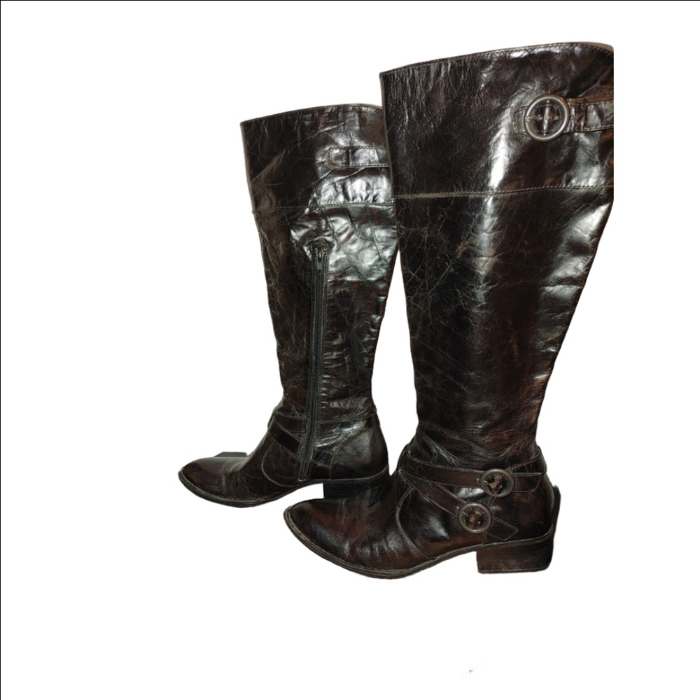 Born Crown Lira Leather Riding Boots Size 8.5